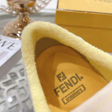 Load image into Gallery viewer, Fendi Unisex Match Yellow Suede Low-Tops