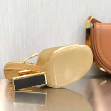 Load image into Gallery viewer, Fendi Women First Gold Nappa Leather High-Heeled Sandals