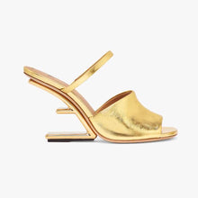 Load image into Gallery viewer, Fendi Women First Gold Nappa Leather High-Heeled Sandals