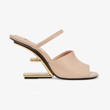 Load image into Gallery viewer, Fendi Women First Pink Leather High-Heeled Sandals