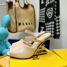 Load image into Gallery viewer, Fendi Women First Pink Leather High-Heeled Sandals