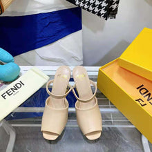 Load image into Gallery viewer, Fendi Women First Pink Leather High-Heeled Sandals