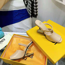 Load image into Gallery viewer, Fendi Women First Pink Leather High-Heeled Sandals