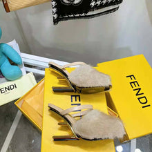 Load image into Gallery viewer, Fendi Women First Pink Mink High-Heeled Sandals