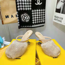 Load image into Gallery viewer, Fendi Women First Pink Mink High-Heeled Sandals