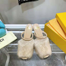 Load image into Gallery viewer, Fendi Women First Pink Mink High-Heeled Sandals