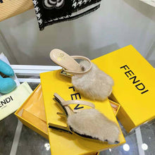Load image into Gallery viewer, Fendi Women First Pink Mink High-Heeled Sandals