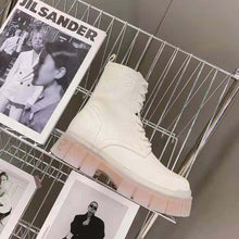 Load image into Gallery viewer, Fendi Women Force Beige Leather Ankle Boots