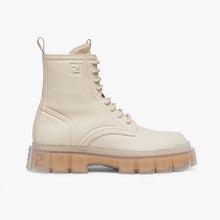 Load image into Gallery viewer, Fendi Women Force Beige Leather Ankle Boots