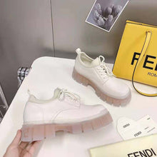 Load image into Gallery viewer, Fendi Women Force Beige Leather Lace-Ups