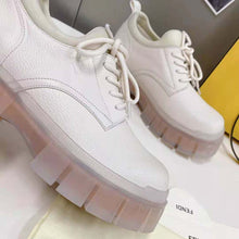 Load image into Gallery viewer, Fendi Women Force Beige Leather Lace-Ups