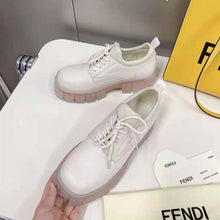 Load image into Gallery viewer, Fendi Women Force Beige Leather Lace-Ups