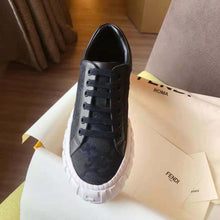 Load image into Gallery viewer, Fendi Women Force Black Fabric Low-Top Sneakers