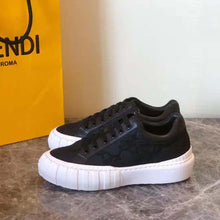 Load image into Gallery viewer, Fendi Women Force Black Fabric Low-Top Sneakers