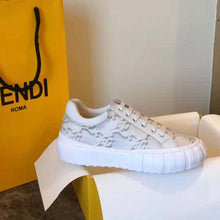 Load image into Gallery viewer, Fendi Women Force White Fabric Low-Top Sneakers