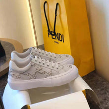 Load image into Gallery viewer, Fendi Women Force White Fabric Low-Top Sneakers