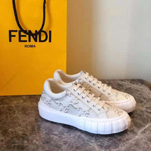 Load image into Gallery viewer, Fendi Women Force White Fabric Low-Top Sneakers
