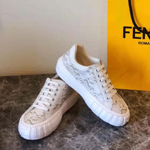 Load image into Gallery viewer, Fendi Women Force White Fabric Low-Top Sneakers