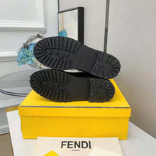 Load image into Gallery viewer, Fendi Women Promenades Black Leather Biker Boots