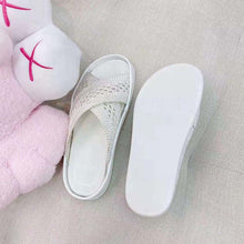 Load image into Gallery viewer, Fendi Women Reflections White Stretch Lace Slides