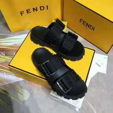Load image into Gallery viewer, Fendi Women Sandals Black Fabric Sandals