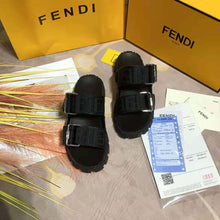 Load image into Gallery viewer, Fendi Women Sandals Black Fabric Sandals