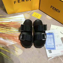 Load image into Gallery viewer, Fendi Women Sandals Black Fabric Sandals