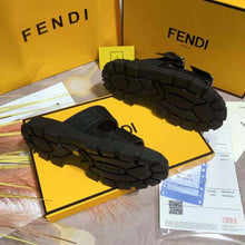 Load image into Gallery viewer, Fendi Women Sandals Black Fabric Sandals