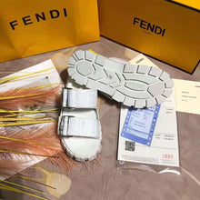 Load image into Gallery viewer, Fendi Women Sandals White Fabric Sandals