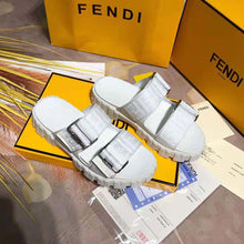 Load image into Gallery viewer, Fendi Women Sandals White Fabric Sandals