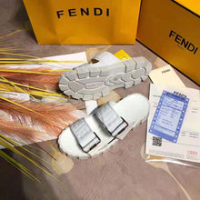 Load image into Gallery viewer, Fendi Women Sandals White Fabric Sandals