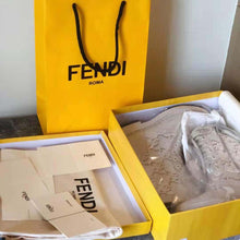Load image into Gallery viewer, Fendi Women Signature White Leather Biker Boots