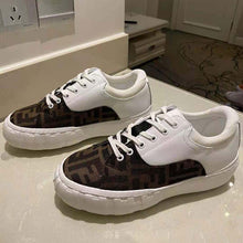 Load image into Gallery viewer, Fendi Women Sneakers Brown Fabric Low-Tops-White
