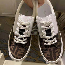 Load image into Gallery viewer, Fendi Women Sneakers Brown Fabric Low-Tops-White