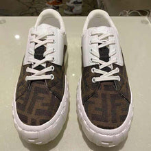 Load image into Gallery viewer, Fendi Women Sneakers Brown Fabric Low-Tops-White