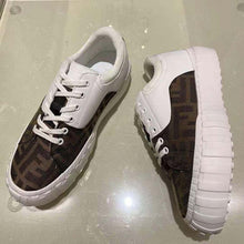 Load image into Gallery viewer, Fendi Women Sneakers Brown Fabric Low-Tops-White