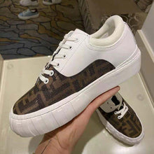Load image into Gallery viewer, Fendi Women Sneakers Brown Fabric Low-Tops-White