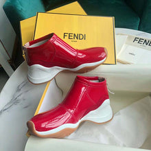 Load image into Gallery viewer, Fendi Women Sneakers Snug-Fit FFluid Sneakers Glossy Red Neoprene