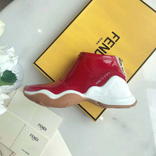 Load image into Gallery viewer, Fendi Women Sneakers Snug-Fit FFluid Sneakers Glossy Red Neoprene
