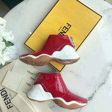 Load image into Gallery viewer, Fendi Women Sneakers Snug-Fit FFluid Sneakers Glossy Red Neoprene