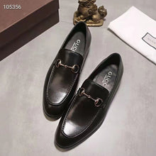 Load image into Gallery viewer, Gucci GG Men Gucci Jordaan Leather Loafer Black Leather Horsebit Blake Construction