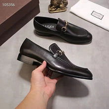 Load image into Gallery viewer, Gucci GG Men Gucci Jordaan Leather Loafer Black Leather Horsebit Blake Construction