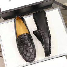 Load image into Gallery viewer, Gucci GG Men Gucci Signature Driver Black Gucci Signature Leather