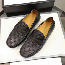 Load image into Gallery viewer, Gucci GG Men Gucci Signature Driver Black Gucci Signature Leather