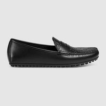 Load image into Gallery viewer, Gucci GG Men Gucci Signature Driver Black Gucci Signature Leather
