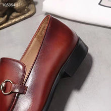 Load image into Gallery viewer, Gucci GG Men Jordaan Leather Loafer Dark Brown Leather Horsebit Blake Construction