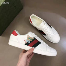 Load image into Gallery viewer, Gucci GG Unisex Ace Sneaker Cat Green Red Web Gucci Cat Embroidery