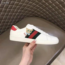 Load image into Gallery viewer, Gucci GG Unisex Ace Sneaker Cat Green Red Web Gucci Cat Embroidery