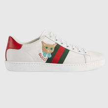 Load image into Gallery viewer, Gucci GG Unisex Ace Sneaker Cat Green Red Web Gucci Cat Embroidery