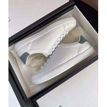 Load image into Gallery viewer, Gucci GG Unisex Ace Sneaker Perforated Interlocking G White Leather